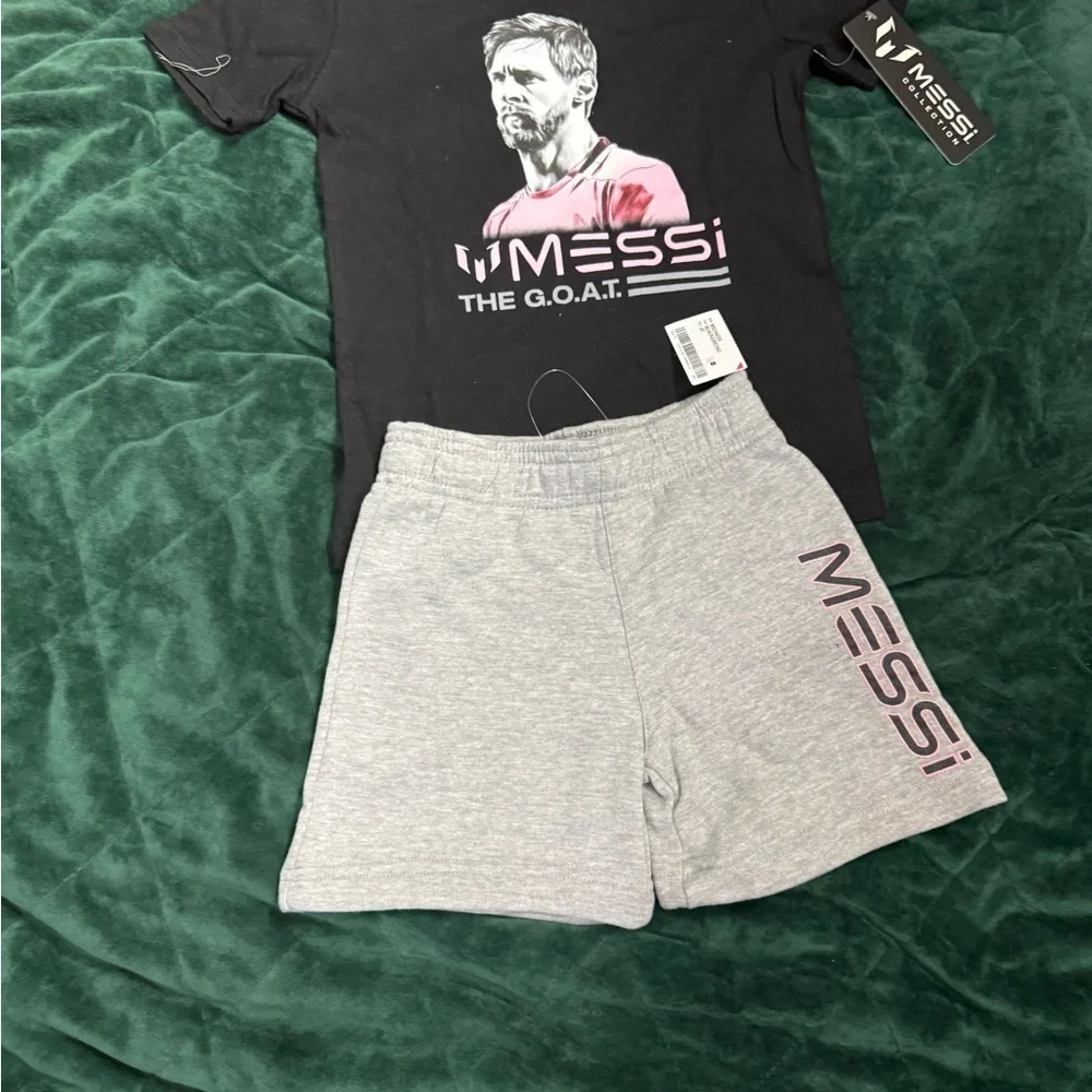 Messi Kids’ Graphic T-shirt and Woven shorts set